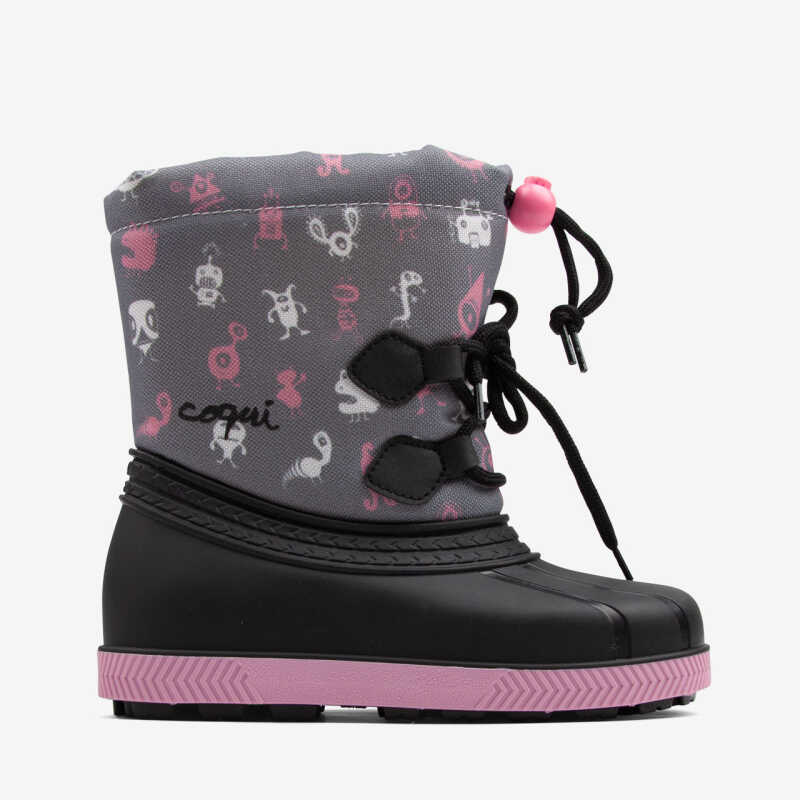 Schneestiefel BERGY grau/rosa