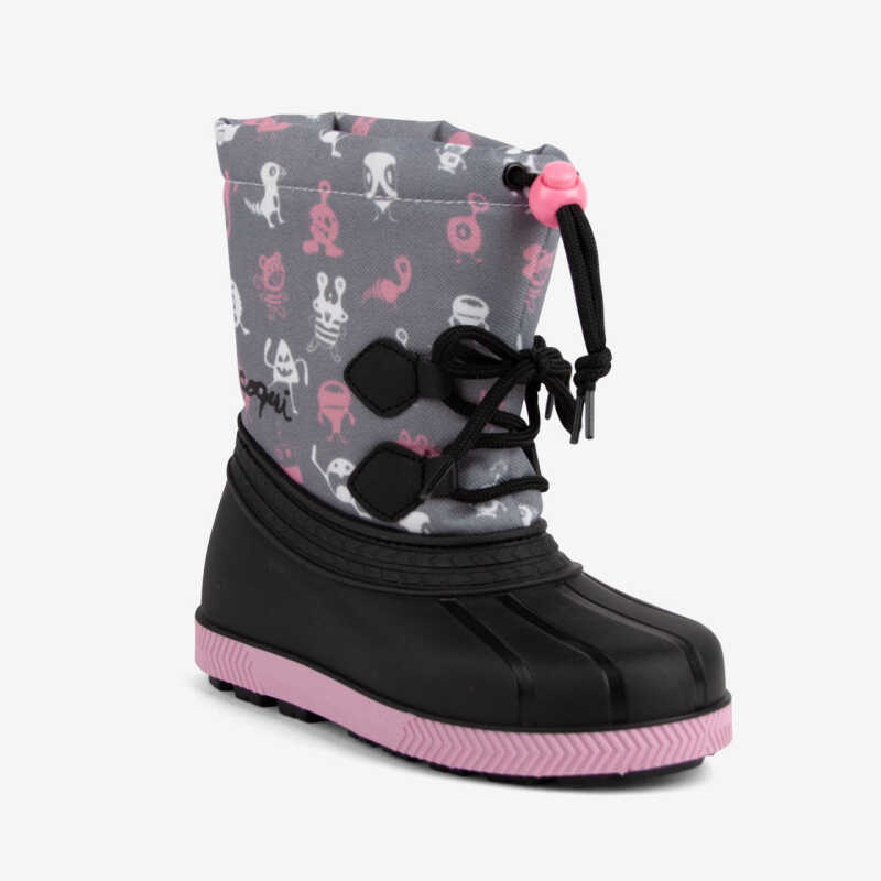 Schneestiefel BERGY grau/rosa