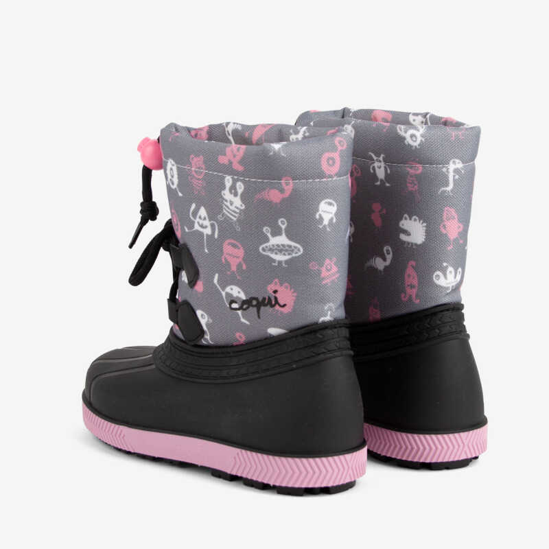 Schneestiefel BERGY grau/rosa